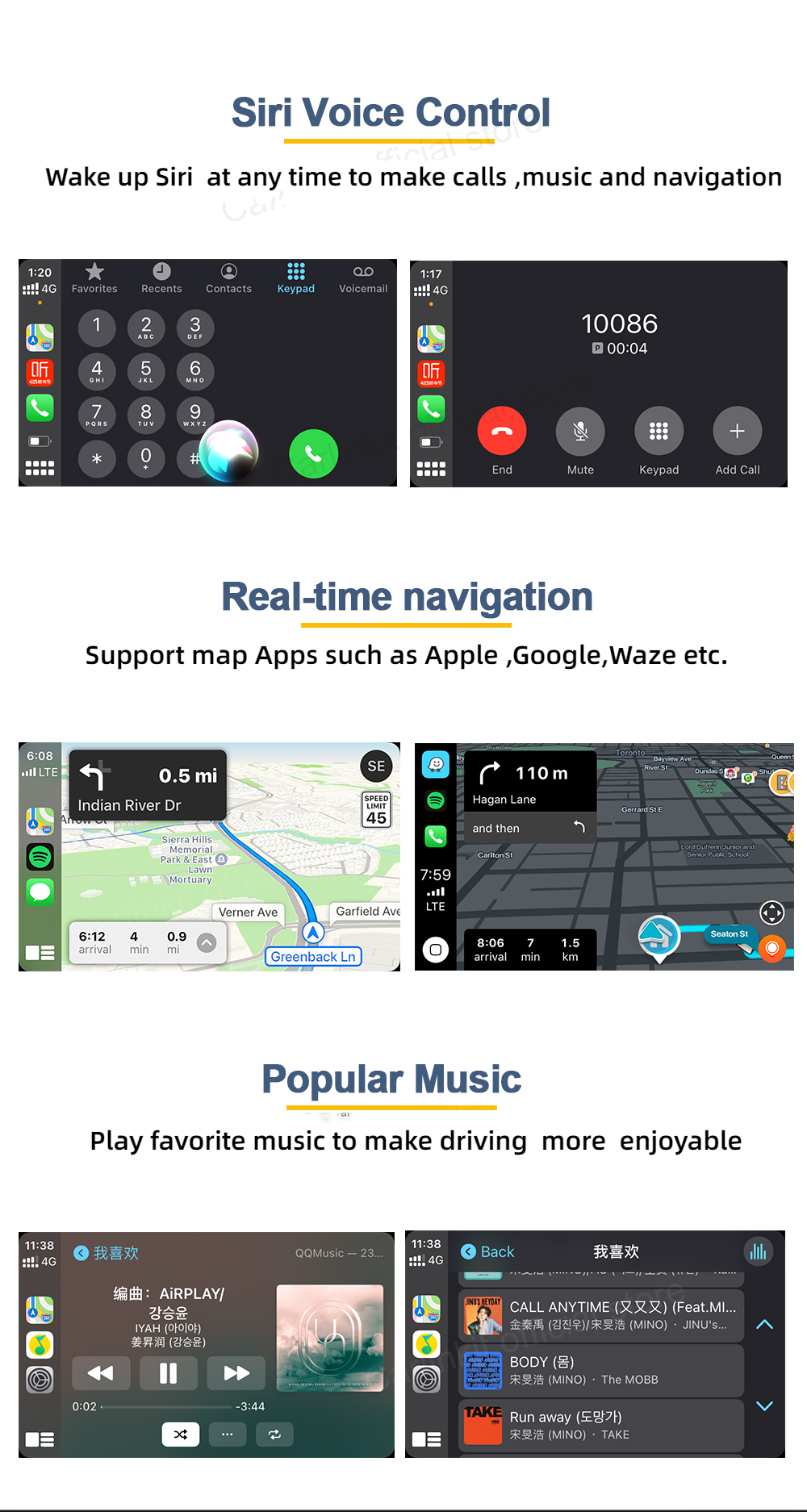 Carlinkit Wireless CarPlay Android Auto for Aftermarket Modified ...