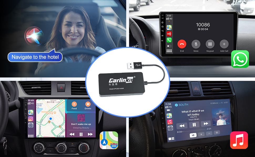 Carlinkit Wireless CarPlay Android Auto for Aftermarket Modified ...