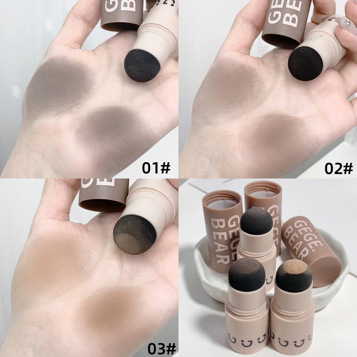 Gege bear Hairline Powder Instantly Conceals Hair Loss Root Cover Up ...