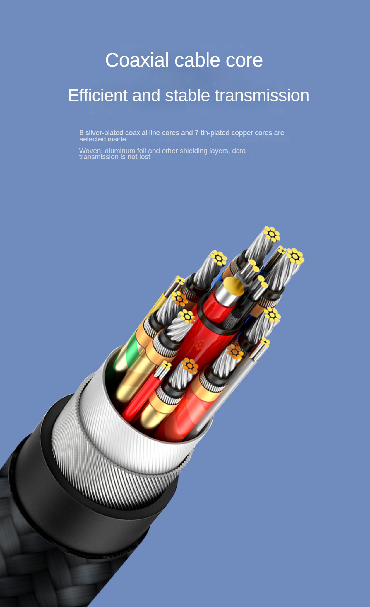 thumbnail image 2 of Thunderbolt 4 USB-C Cable – 240W Charging, 40Gbps Data, 8K Video, For MacBook, Dell, Phones (0.5m/1m/1.5m) 2 of 9