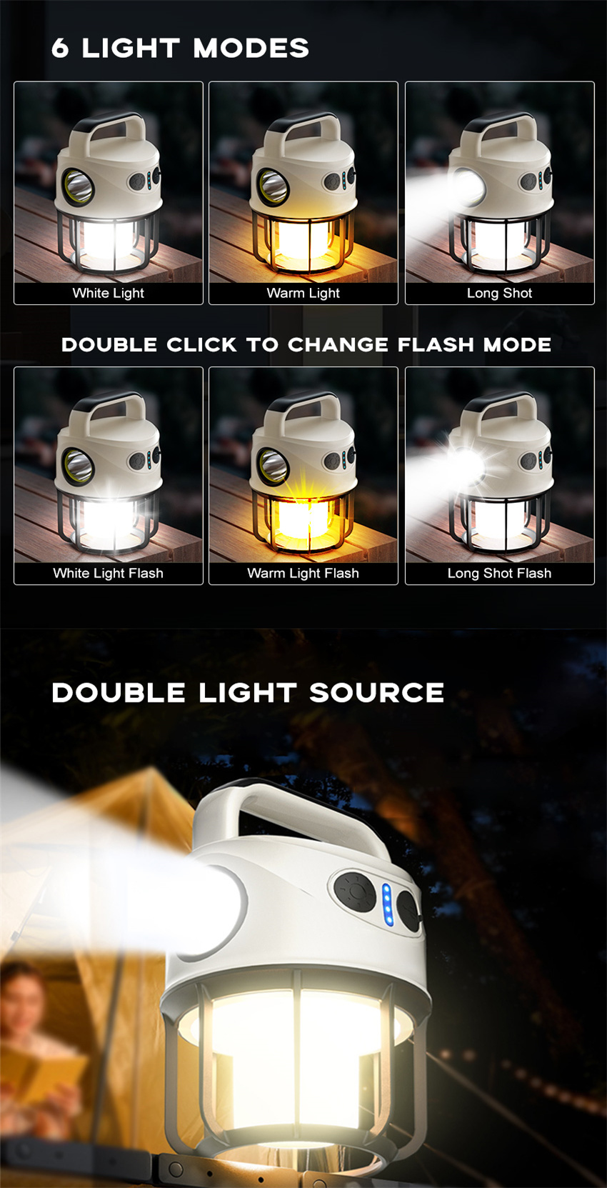 DIY Camping Light - Waterproof Hanging Cup Design With Multiple Power Options For Outdoor Adventures
