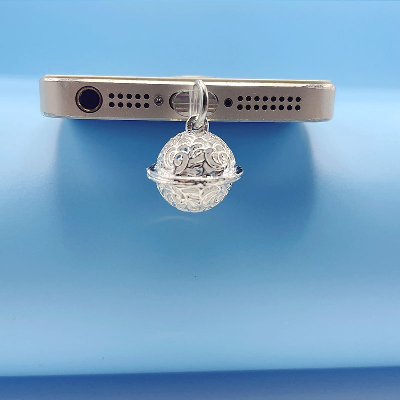 Mobile Phone Anti-dust Plug diy Retro Palace Bell Charm Anti-dust Plug ...