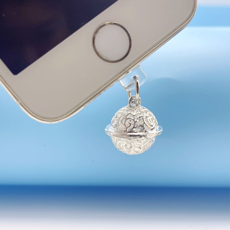Mobile Phone Anti-dust Plug diy Retro Palace Bell Charm Anti-dust Plug ...