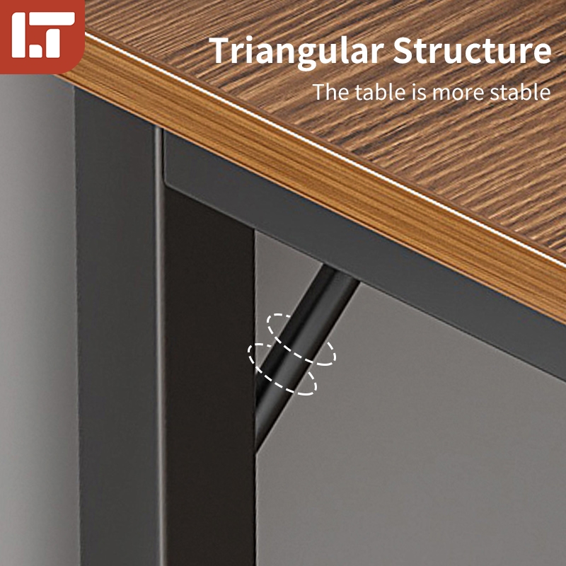 Office Table 180CM L Shape Table Carbon Fiber Computer Table with CPU ...