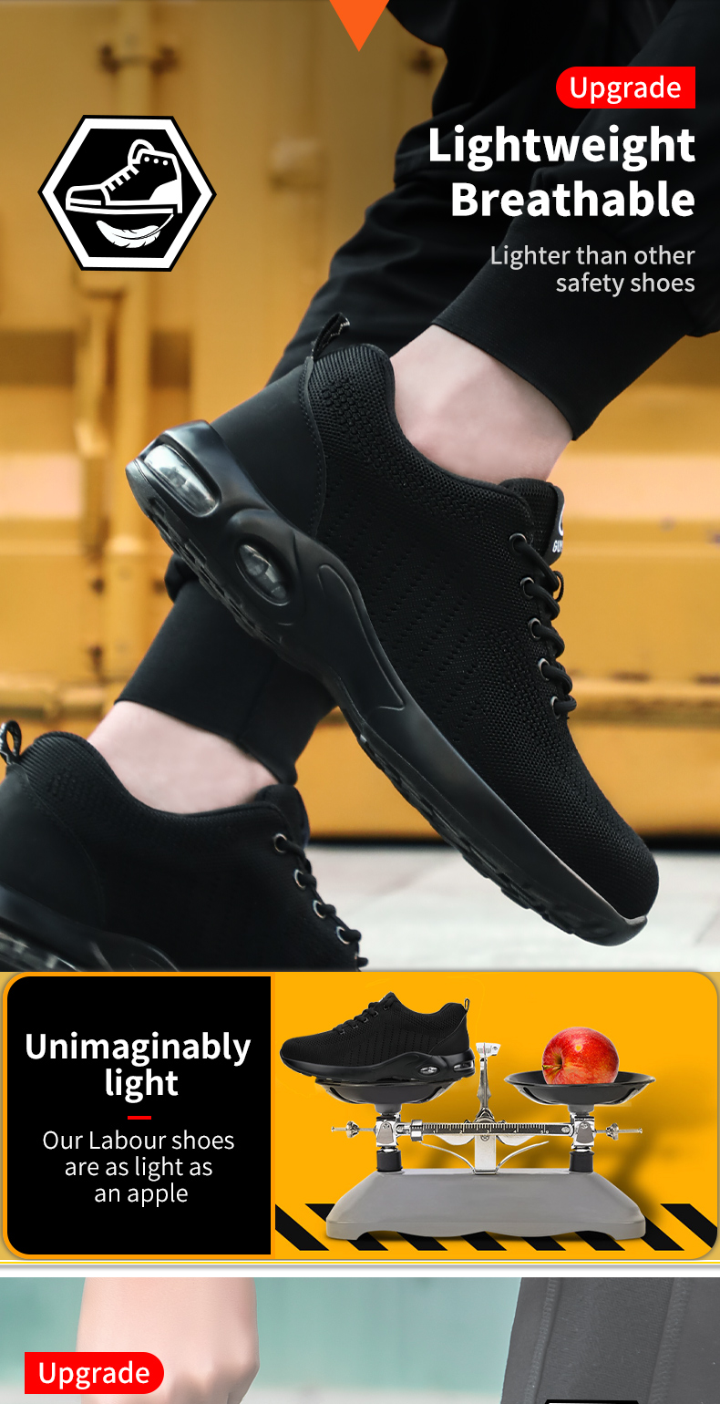 Lighter hot sale safety shoes