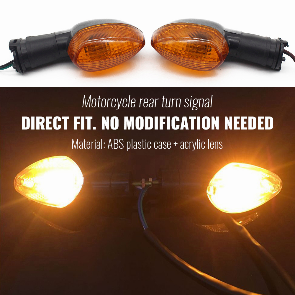 Pair LED Mini Turn Signal Lights For Yamaha YZF R6 (2017-2020), R7 (2021-2023), R1/R1M (2015-2023)