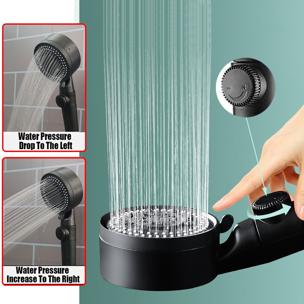 GONQIN 5 Modes Shower Head High Pressure Water Saving Bath Showerhead ...