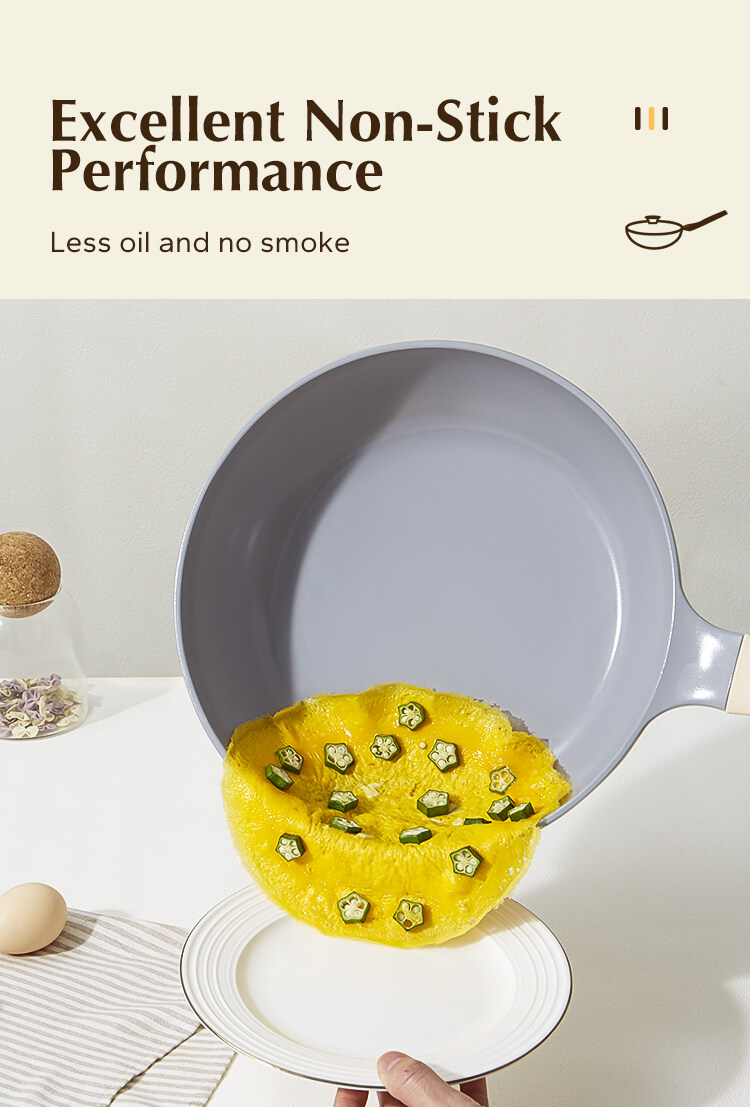 Redchef Nonstick Ceramic Rock Cookware Set (7Pcs) Non Toxic, PFAS& PTFE