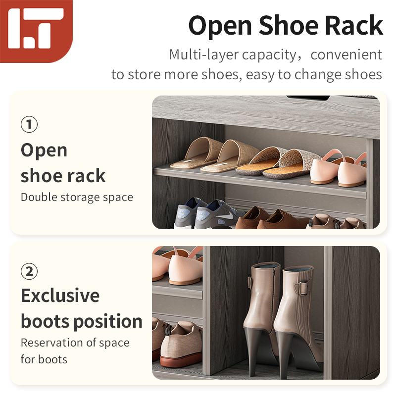 Shoe Cabinet with Cushion Sofa Shoe Rack Modern Shoes Storage Cabinet ...