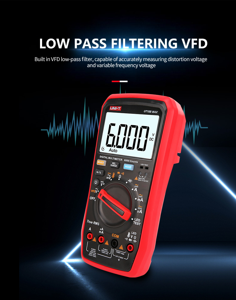 UNI-T True RMS Digital Multimeter UT15B MAX UT17B MAX UT18B MAX AC DC ...