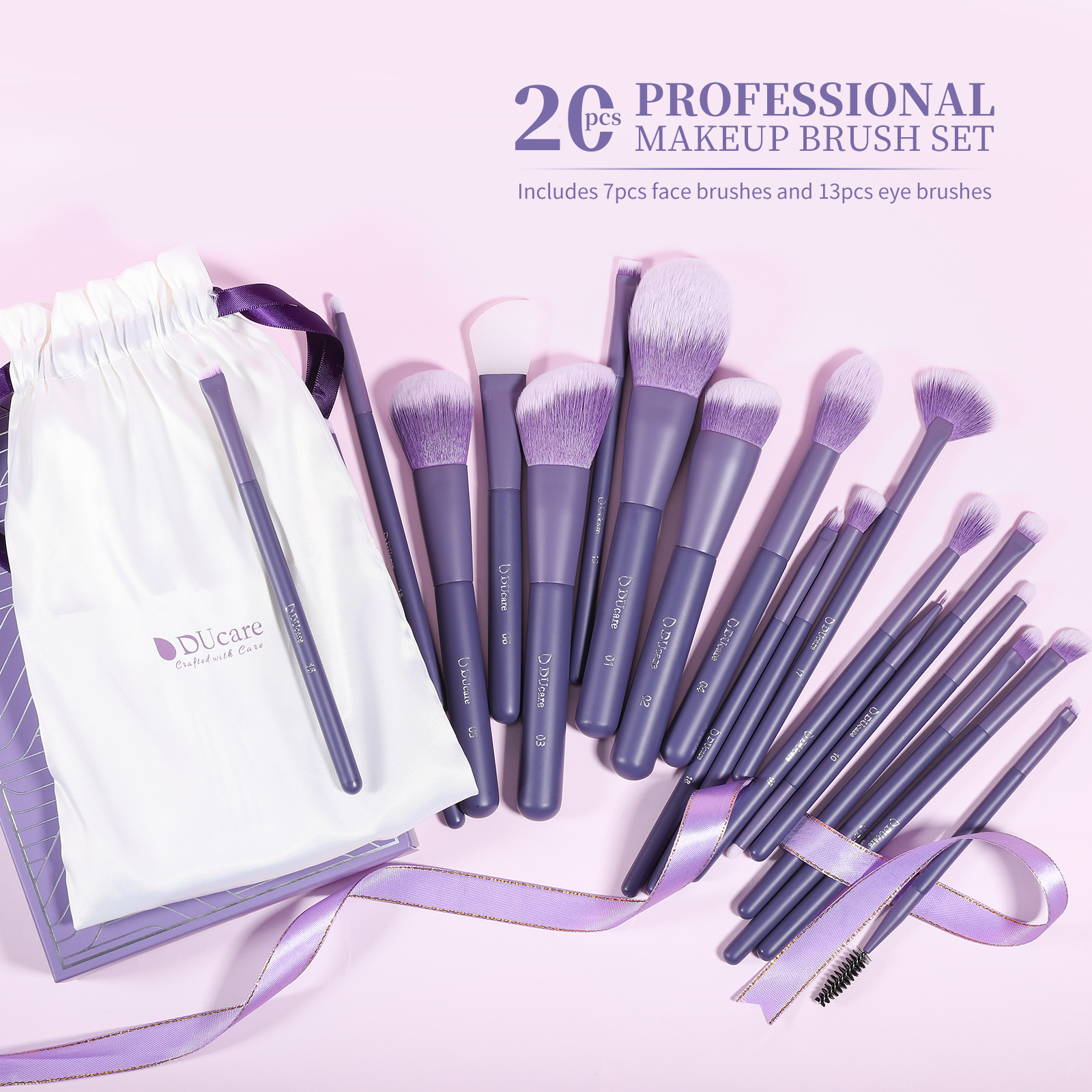 DUcare Professional Makeup Brush Set Kabuki Foundation Blending Powder ...
