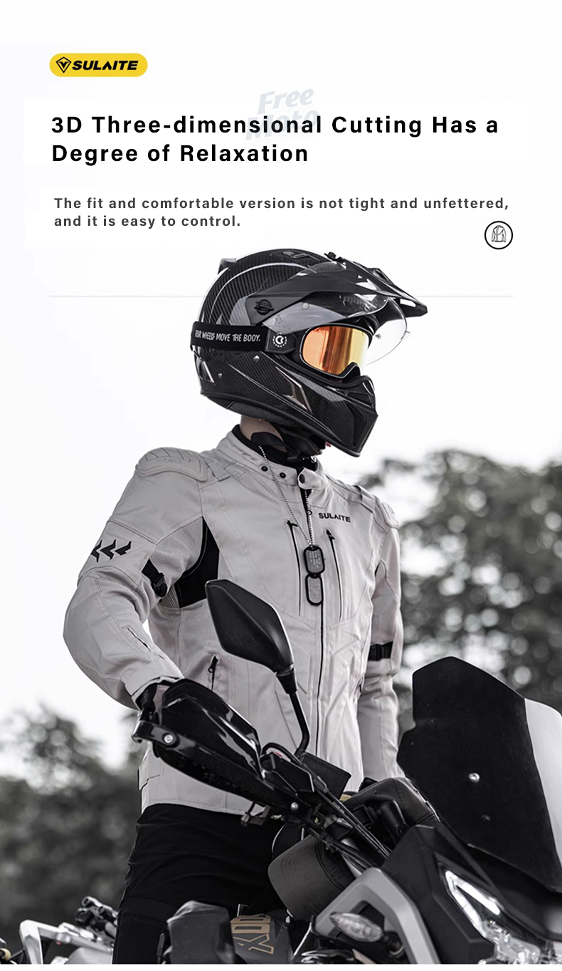 MESH MOTORCYCLE JACKET FOR MENS RIDING BIKERS RACING DUAL SPORTS BIKE ...