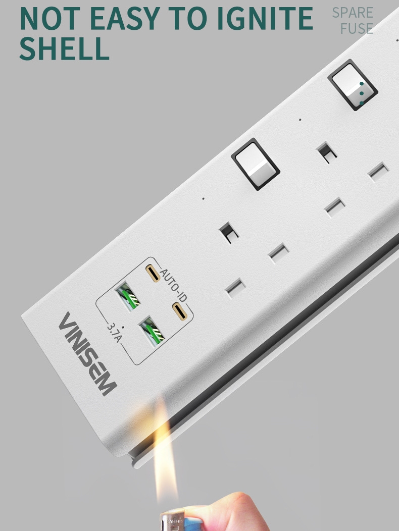 New Power Socket Independent Switching Power Expansion 3-Pin Socket ...