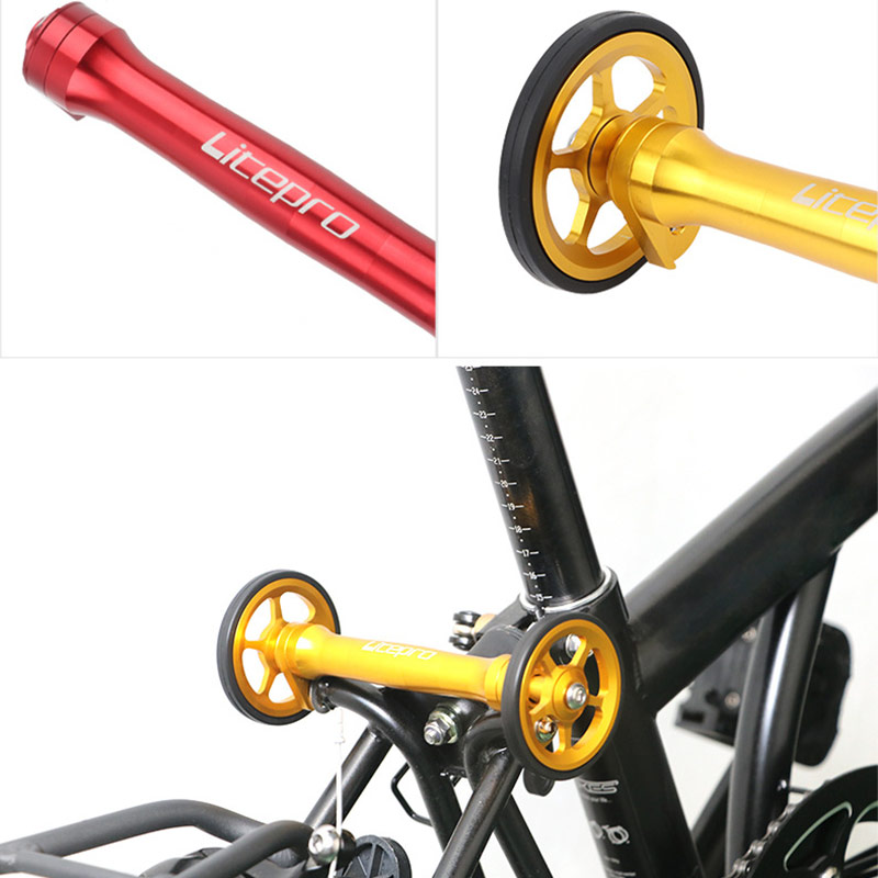 Litepro Bicycle Easy Wheel Extension Rod Stand Rear Frame Telescopic ...