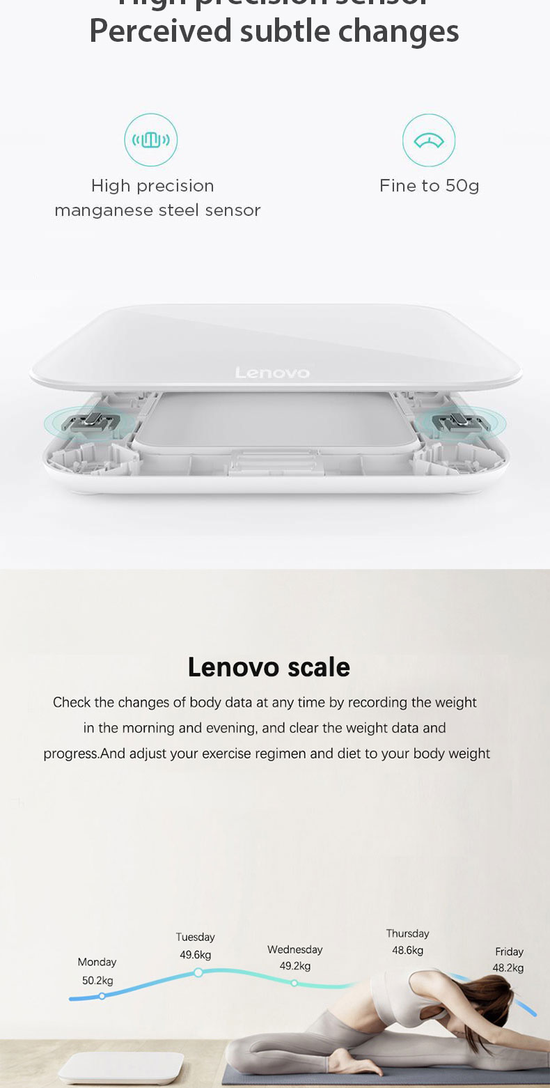 Lenovo weighing scale digital LED Display Weight Scale High Precision ...
