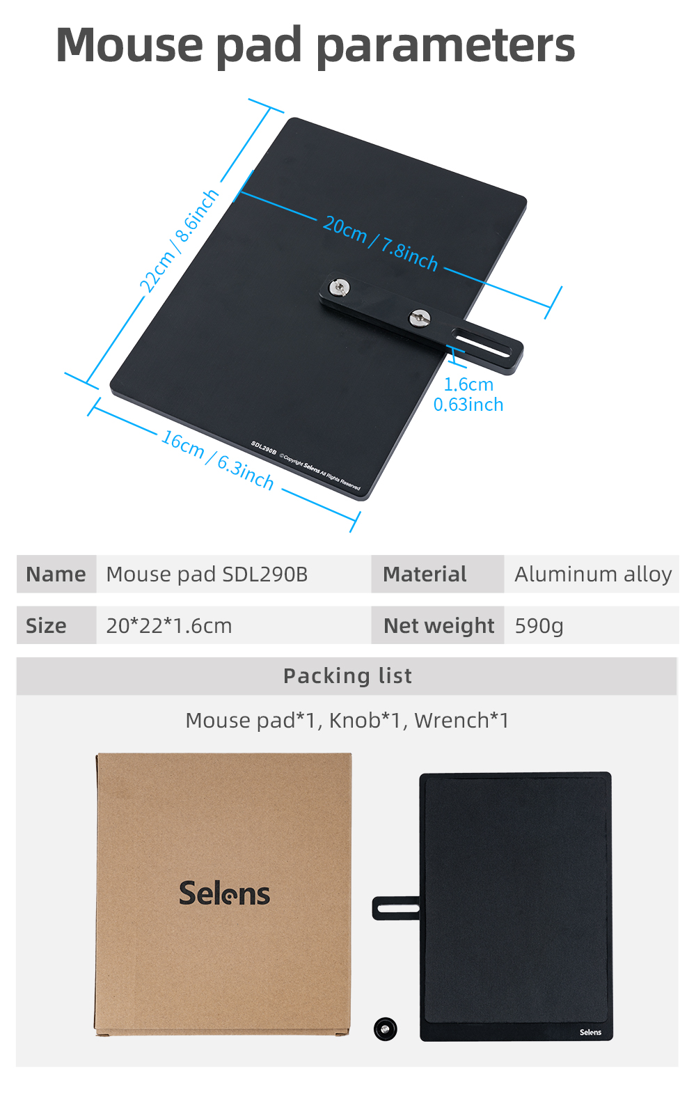 Selens Studio Laptop Tray Holder For Tripod Stand Portable Desk ...