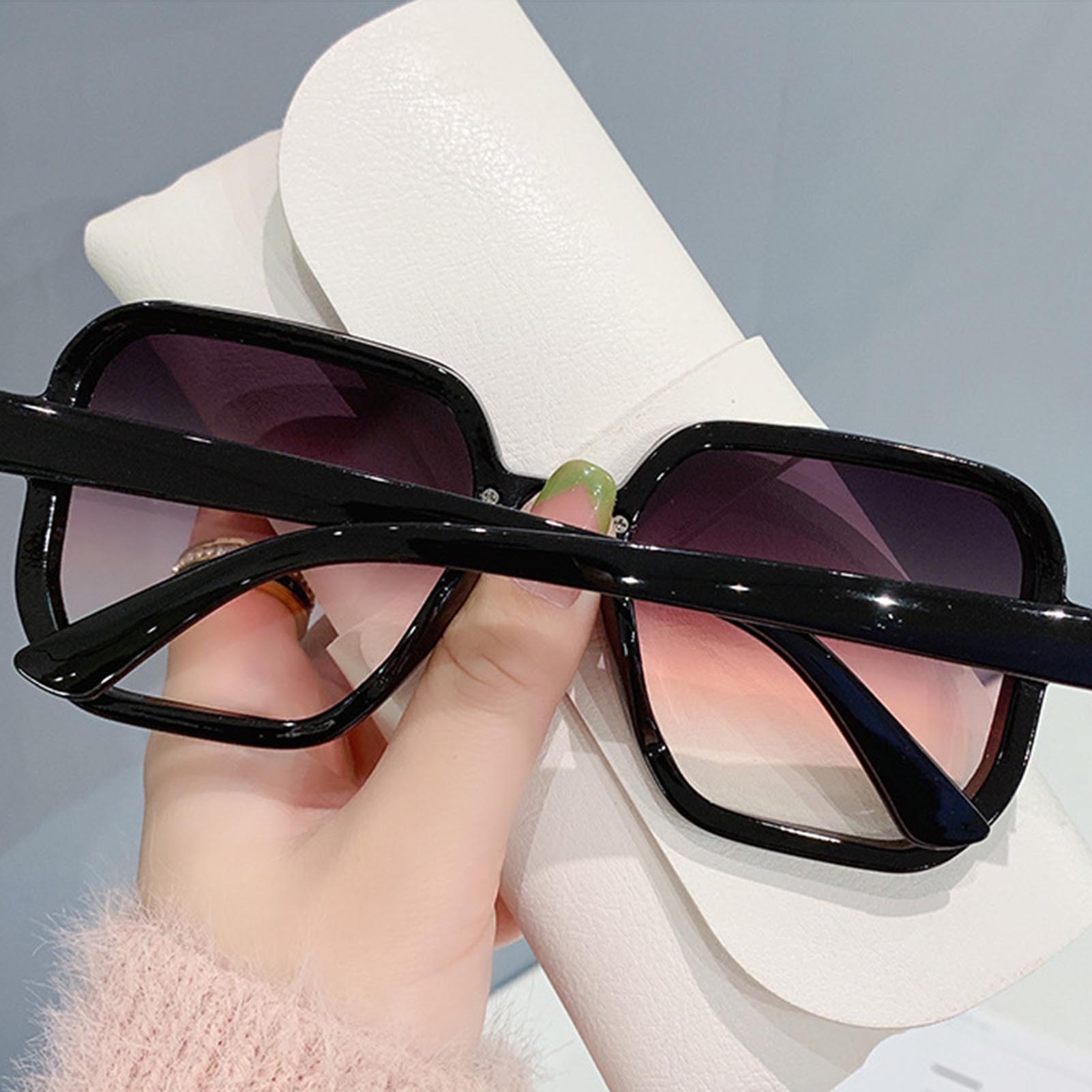 Polygon Reflective Lenses Tr90 Sunglasses Female Square