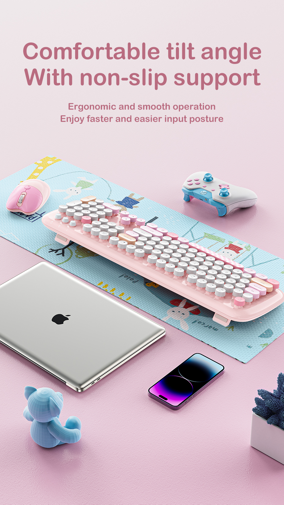 HOCO BGG Bluetooth Wireless Office Keyboard And Mouse Set Combo For ...