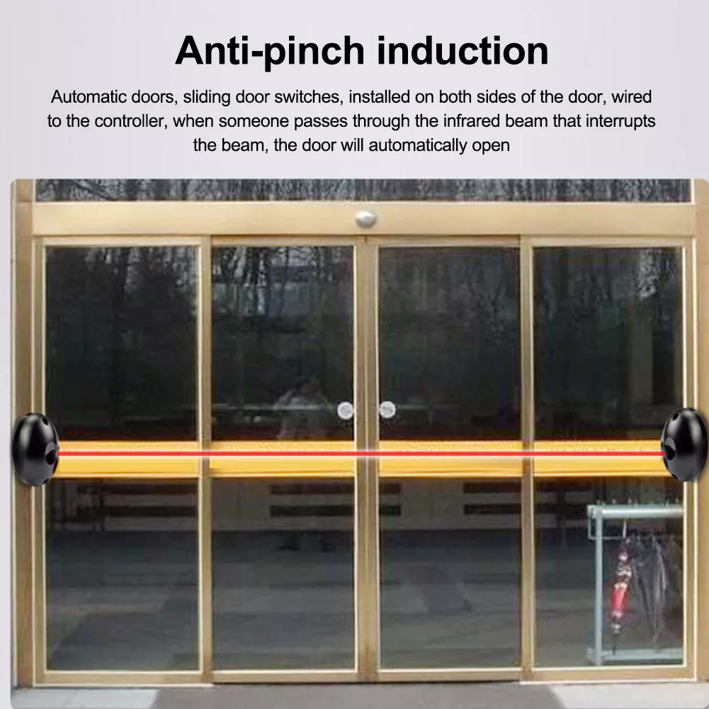 DC12V Infrared Photocell Beam Sensor Automatic Gate Door Garage Shutter