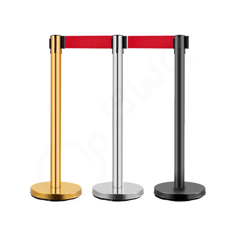 【COD】Stainless Steel Queue Up Stand With 300CM 3 Meter Retractable Belt ...