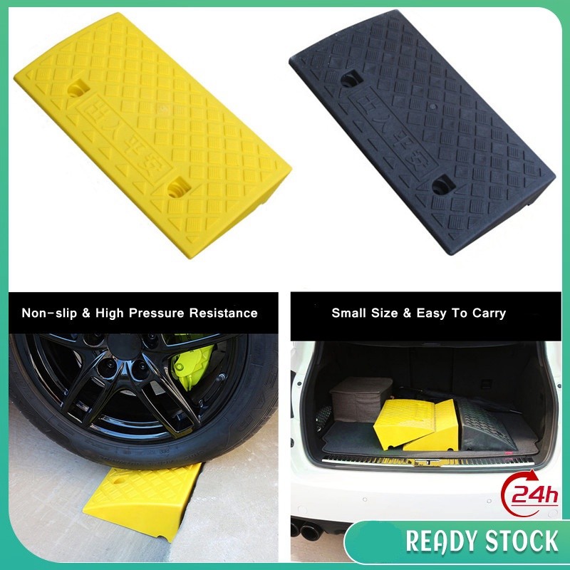 【COD】Car Kerb Ramp Mat Curb Ramp Pad Heavy Duty Ramp Motorcycle Ramp ...