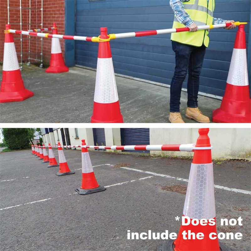 【COD】High Quality 2 Meter Retractable Cone Bar Black Yellow / Safety ...