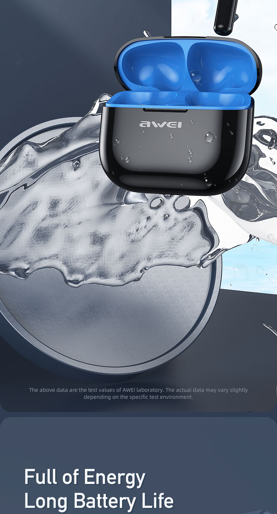 Awei T1 Pro TWS Earphone Bluetooth 5.3 In-Ear Earbud Built-in ...