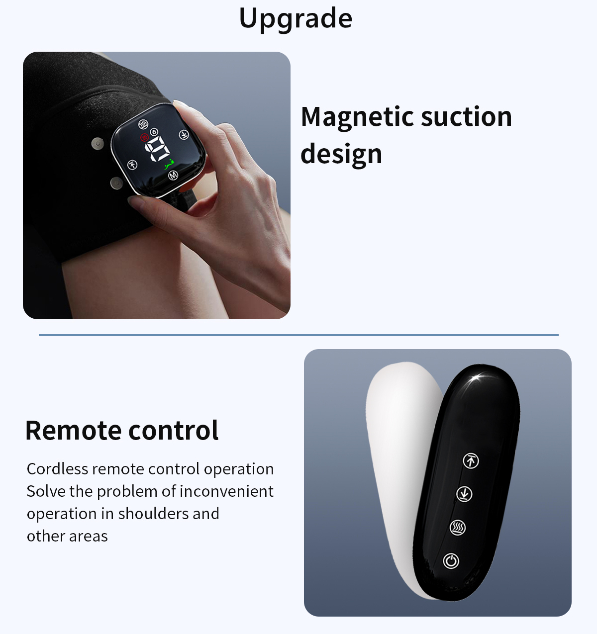 Jinkairui Knee Massager Heating Pulse Vibration Massage 3 in 1 Massage