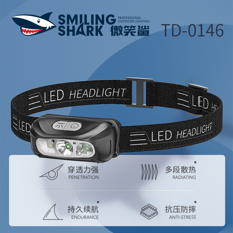 Smilingshark TD0146 led Headlamp Sensor Headlight White/Yellow /Red ...