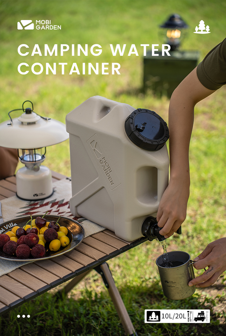 MOBI GARDEN Camping Portable Water Container Bucket Food Grade with ...