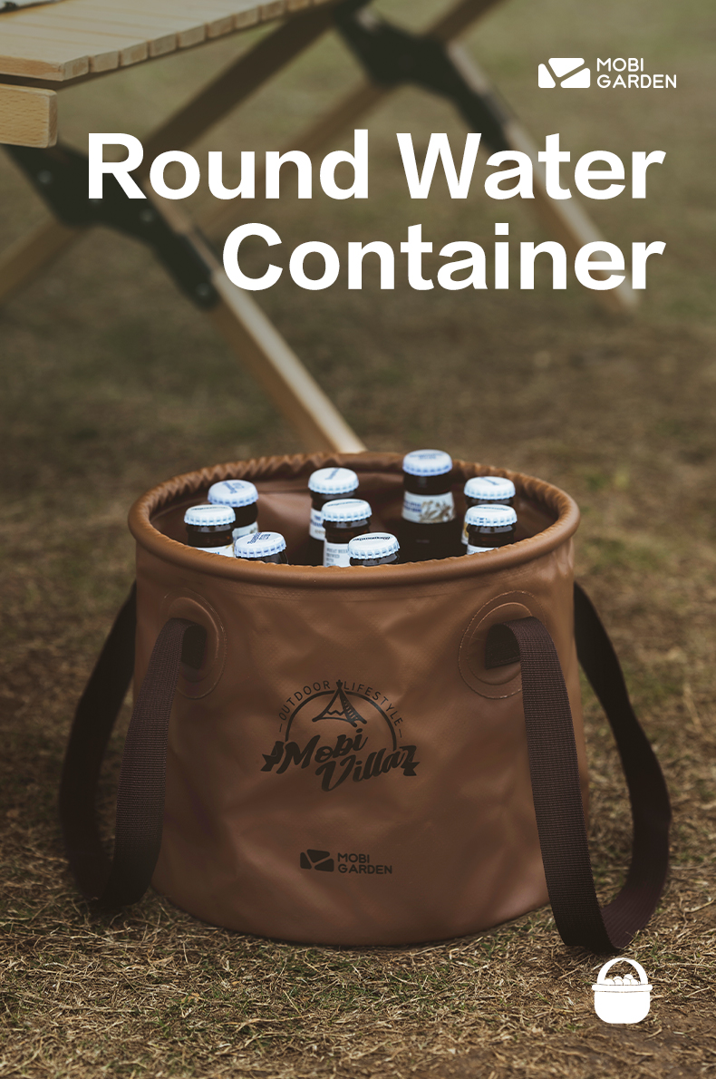 MOBI GARDEN Water Bucket Container Basin 10L/20L Portable Folding ...