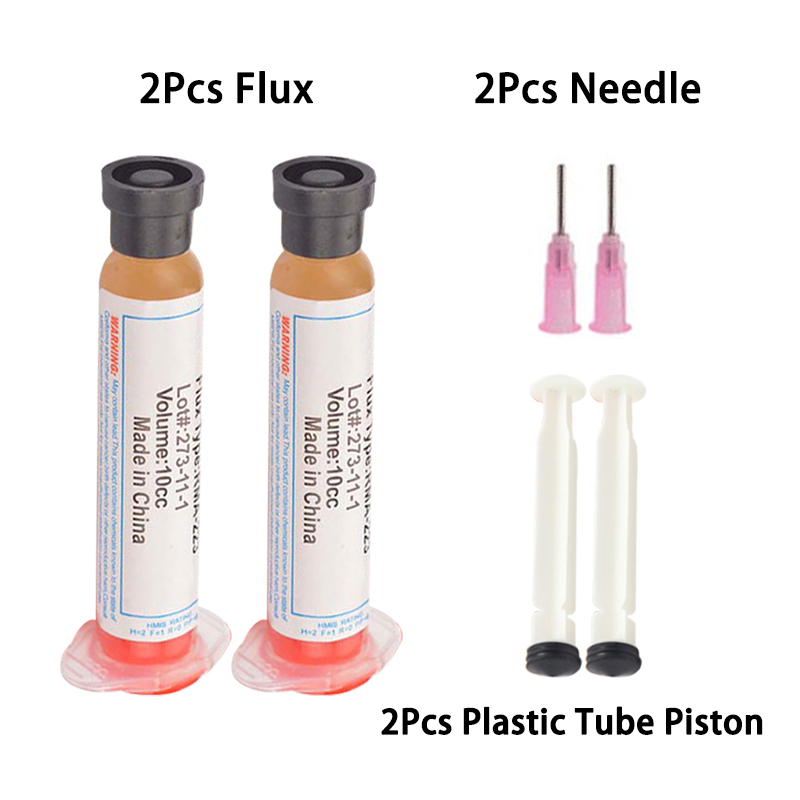 2/3/4/5pcs 10cc Solder Soldering Paste Flux Grease With Needle RMA223 ...