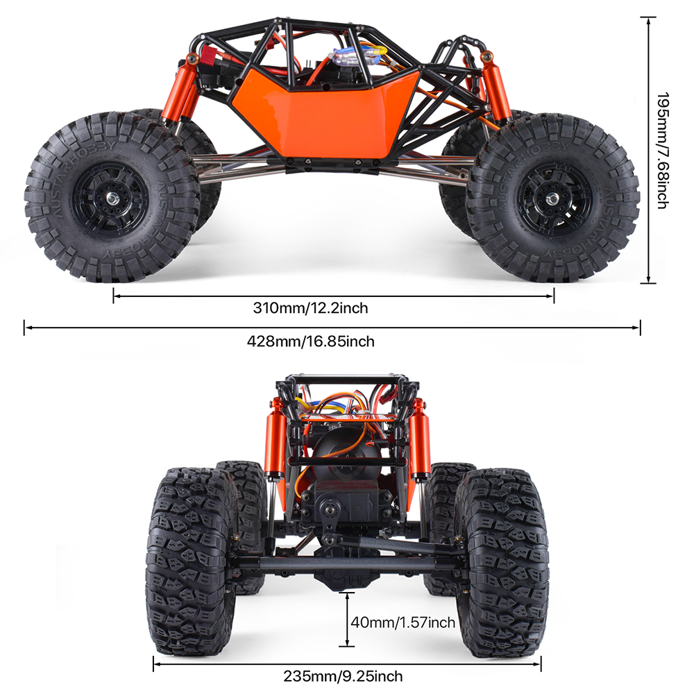AUSTARHOBBY AX-8504 RC Car 1/10 4WD 2.4G Electric Crawler Climbing ...