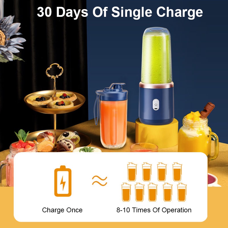 AmazeFan Fruit Juicer Blender Mini Electric Wireless Portable Fruit