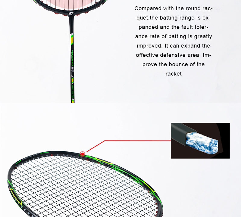ALP FN 2pcs Badminton Rackets With Free Bag And Tied String 6U 72g 100% ...