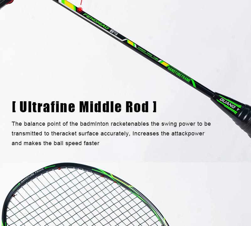 ALP FN 2pcs Badminton Rackets With Free Bag And Tied String 6U 72g 100% ...