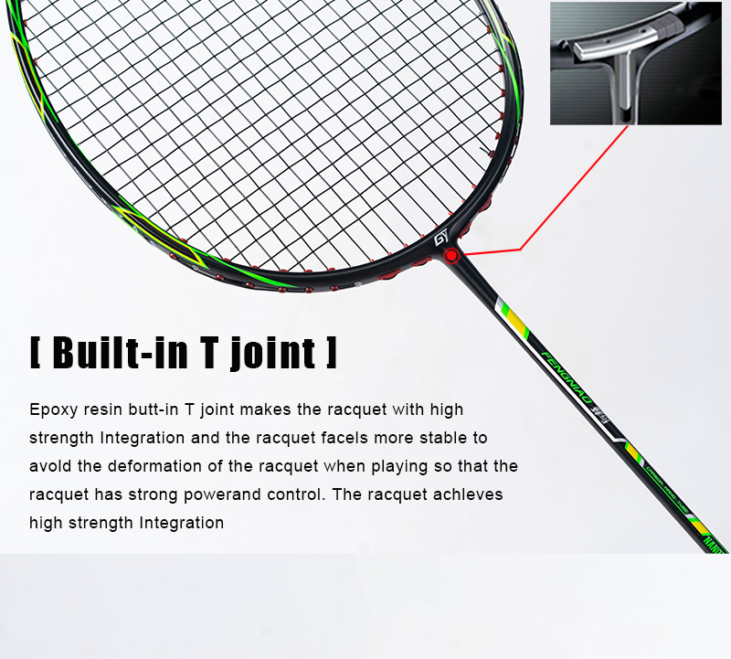 ALP FN 2pcs Badminton Rackets With Free Bag And Tied String 6U 72g 100% ...