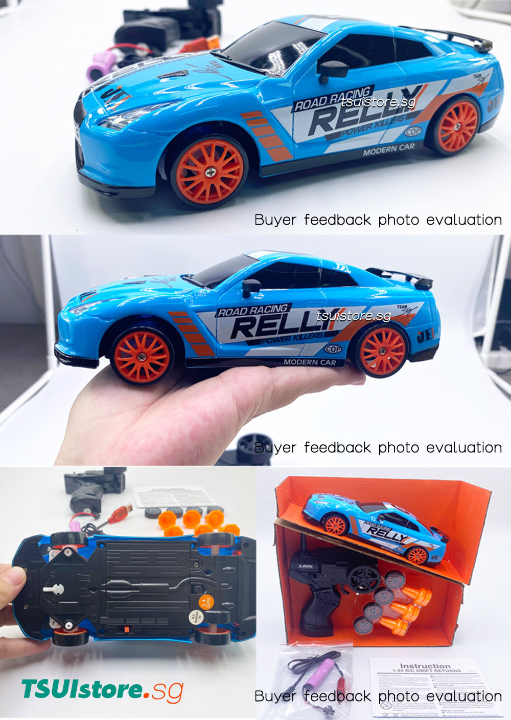 2.4G Drift Rc Car 4WD RC Drift Car Toy Remote Control GTR Model AE86 V – bluehobbyshop3