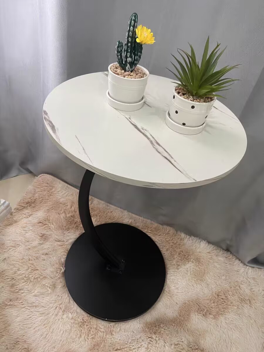 Movable Sofa Side Table Bedside Table Small Round Table Coffee Table ...