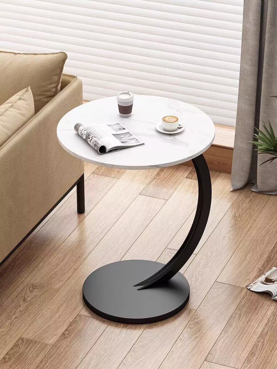 Movable Sofa Side Table Bedside Table Small Round Table Coffee Table ...