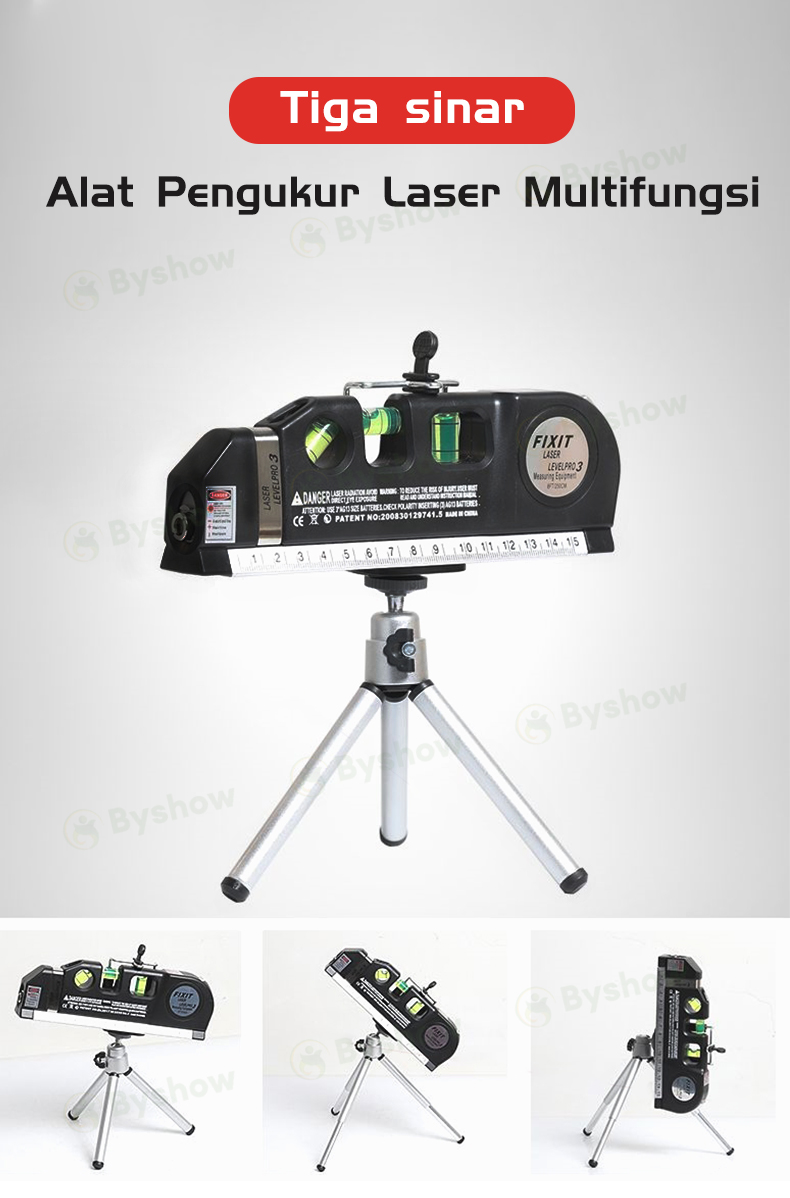 【Byshow】🔥Malaysia In Stock🔥4 in 1 Infrared Laser Level With Tripod ...