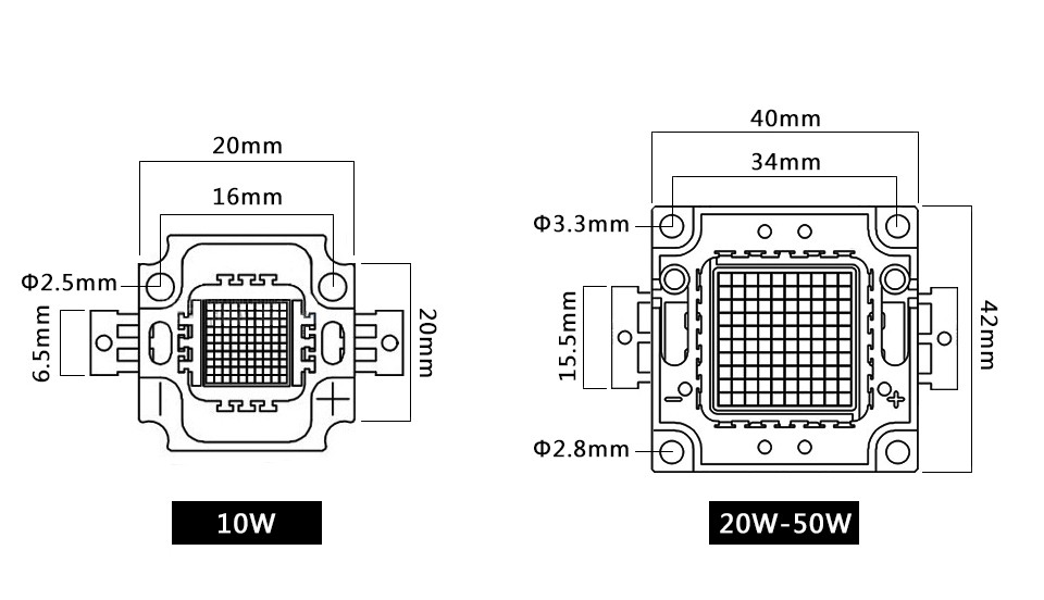 Set Real Watt W W W W Cob Led Integrated Lamp Chip With Led