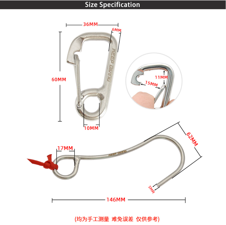 Scuba diving single head 316 stainless steel reef flow hook single claw ...