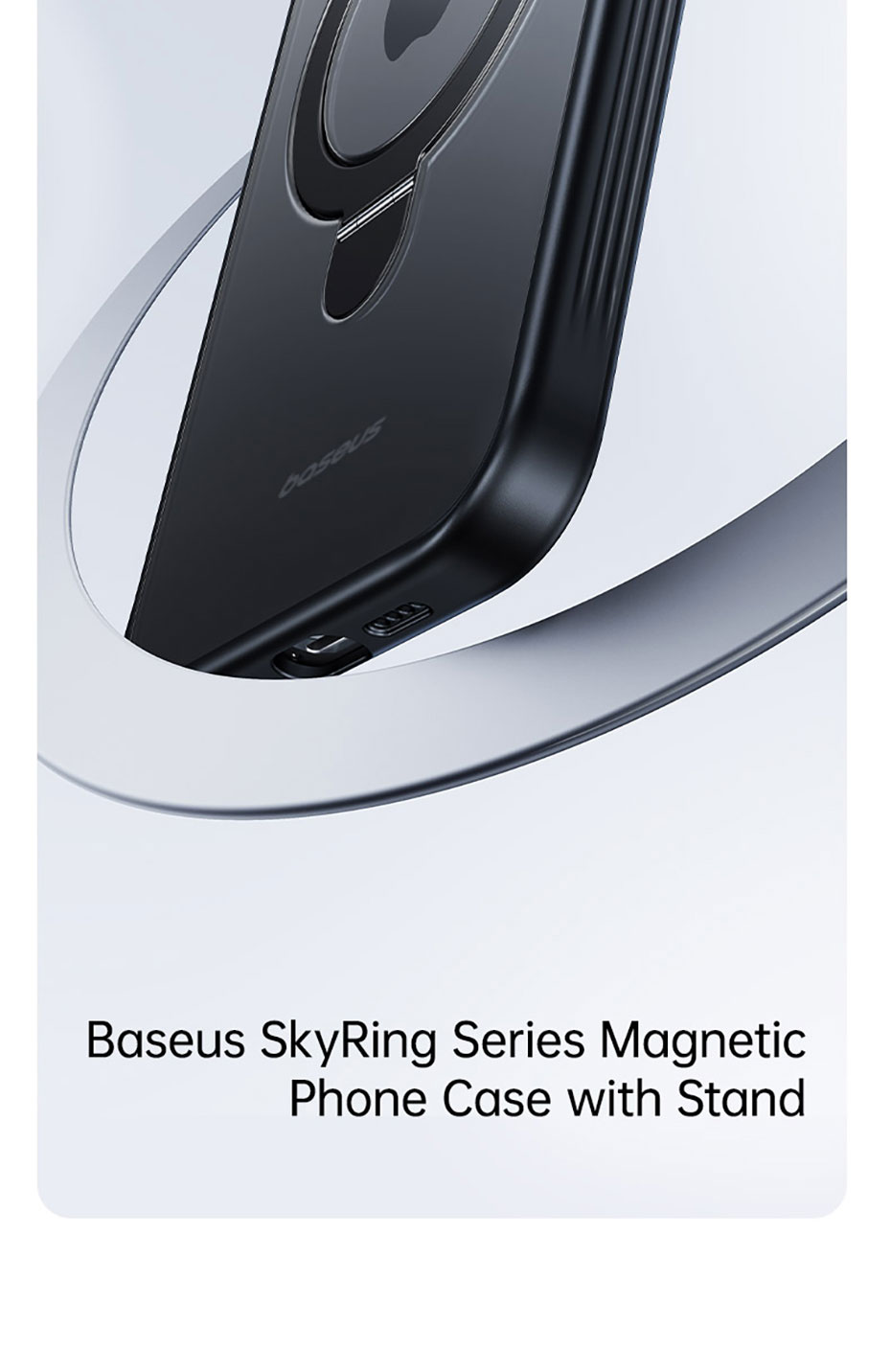 Supporto Magnetico Ad Anello MagSafe Per IPhone 17/16/15/14/13/12 Pro/Pro Max/Mini – Bianco, Rotazione 360°, Forza 1kg