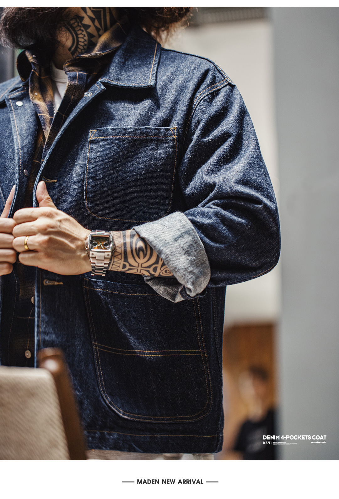 ソフトハイフン BACK TO FRONT MA-1 DENIM JACKET Back To Front MA-1 Denim Jacket : extraim-seoul