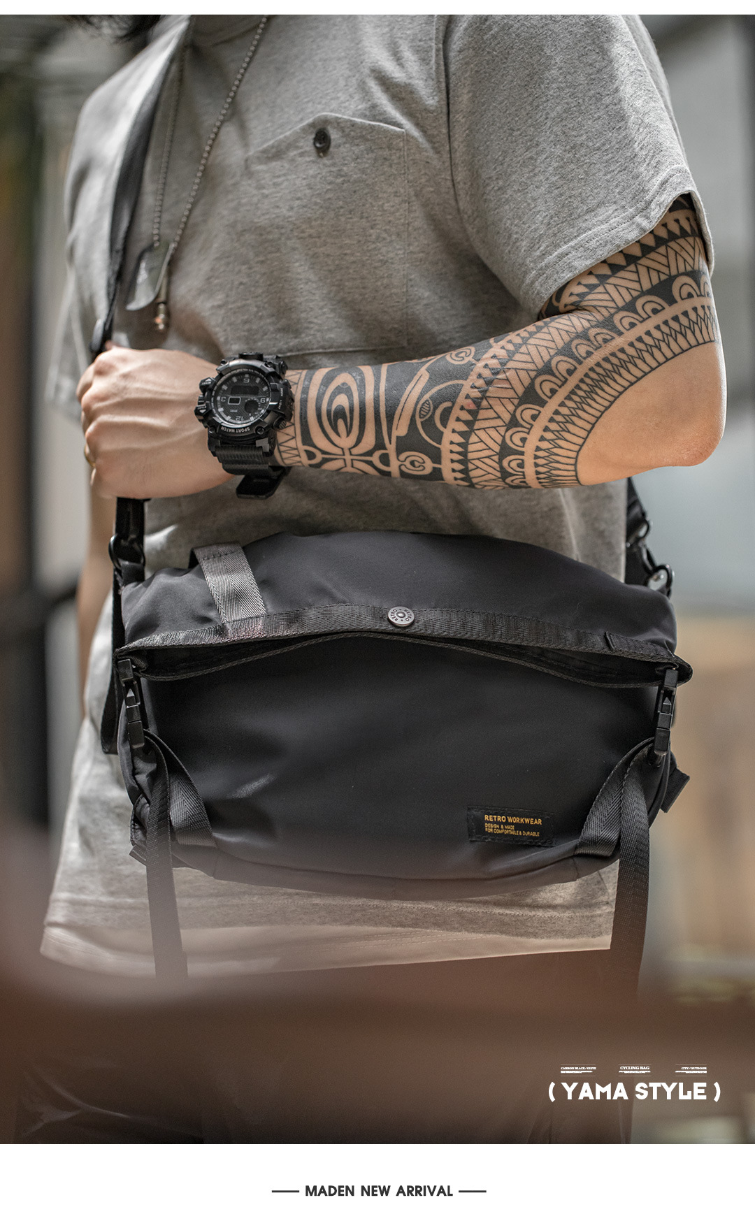 Marden Tooling Helmet Canvas Crossbody Bag Shoulder