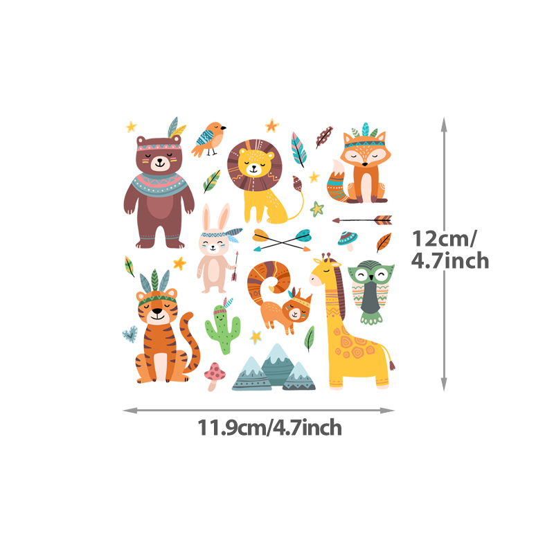 Forest Animals Thermal Sticker On Clothes Heat-Adhesive Heat Press ...