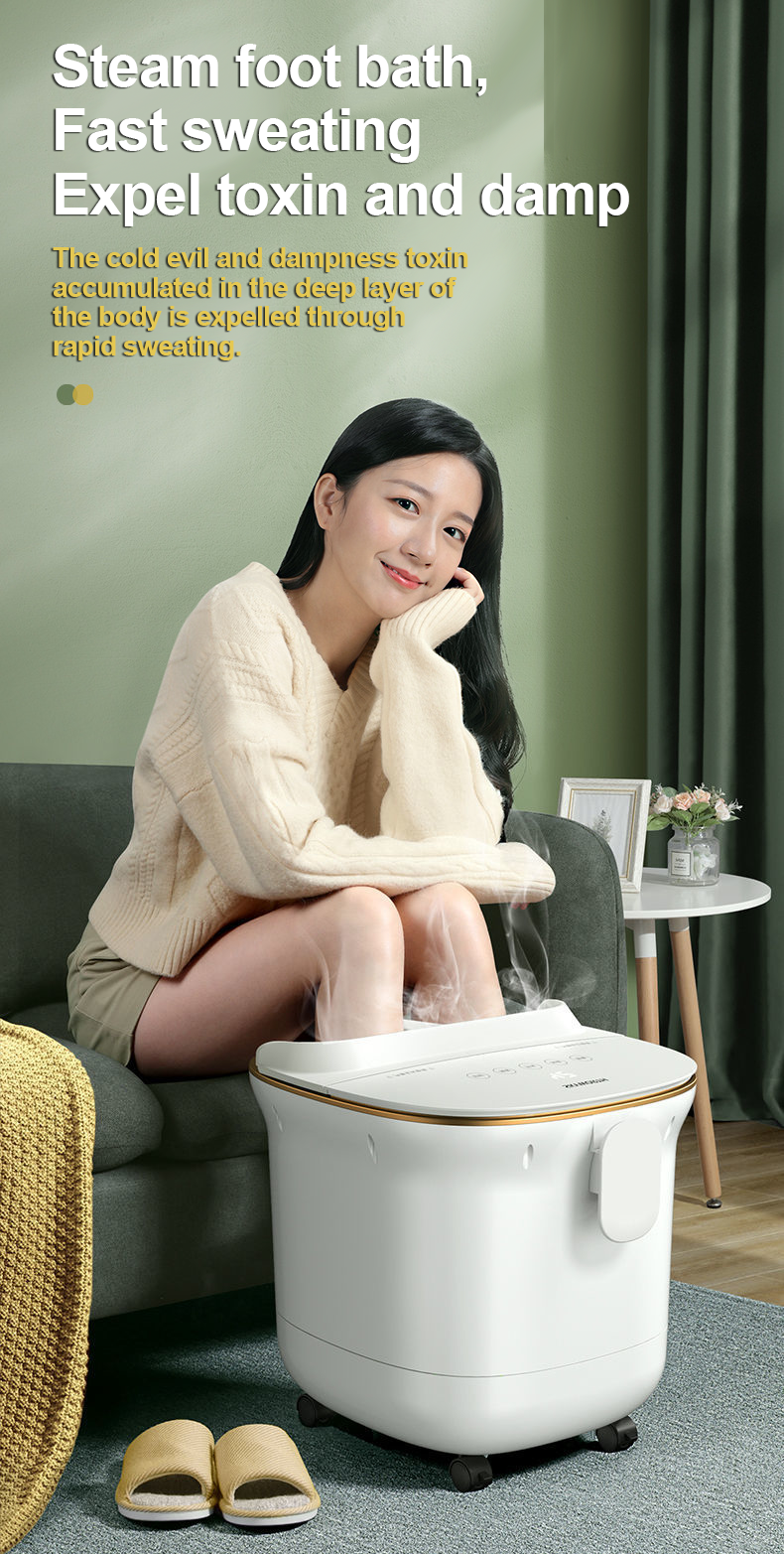 Electric Foot Massage Machine Double Hot Spring Spray Foot Bath Foot ...
