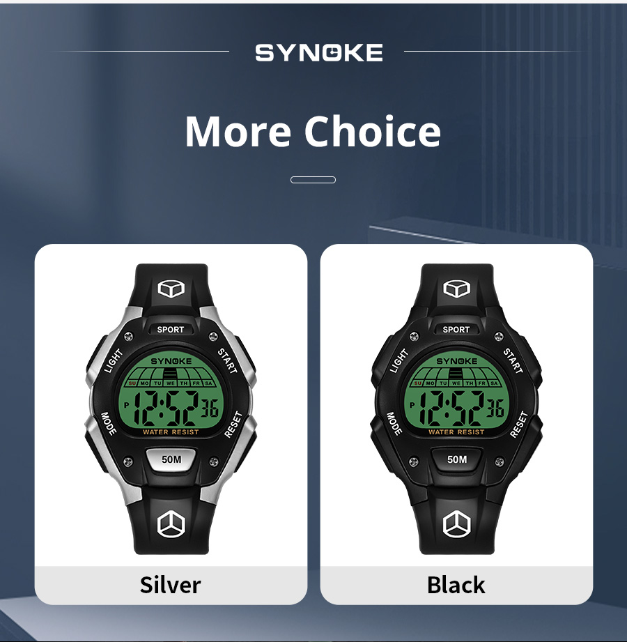 Men Watch Waterproof Sports Digital Watch LED Display Watch | Shopee ...
