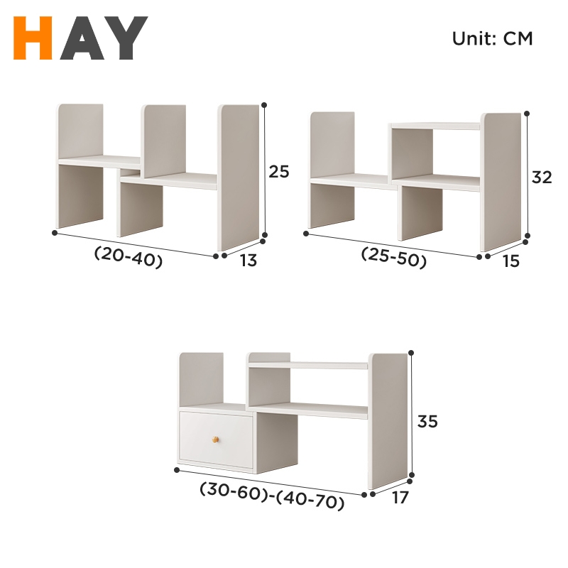 Desktop Rack Shelf Adjustable Expandable shelf space saver counter ...